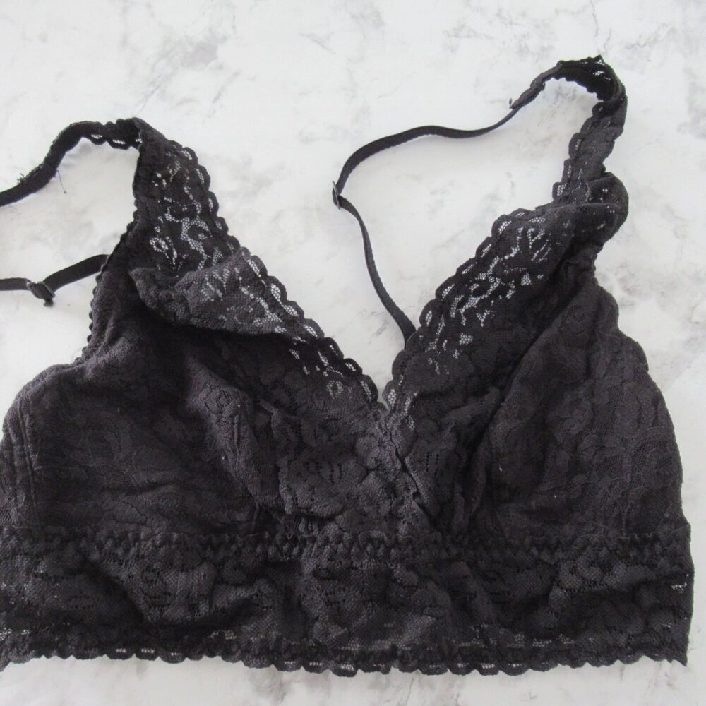 Felina Bralette M‎ Medium Black Lace Wireless